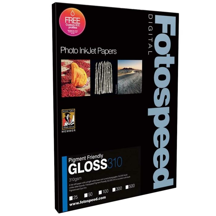 Fotospeed PF Gloss 310 g/m² - A3, 300 g/m² sheets