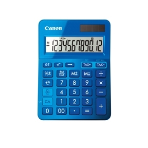 Canon LS-100K-MBL mini pocket calculator, blue.