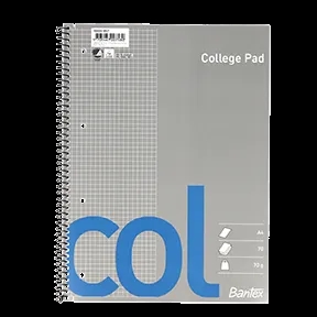 Bantex Col College pad A4 squared 4H 70 sheets 70g