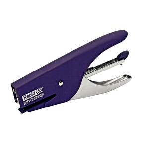 Rapid Stapler S51 t/15 sheets SoftGrip purple