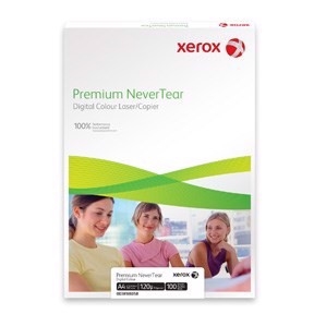 A4 Xerox Premium NeverTear 125 g/m² - 100 sheet pack.