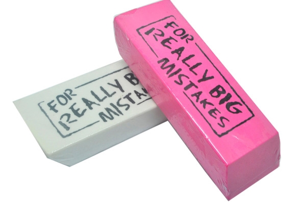 Bünger\'s Eraser "FOR REALLY BIG MISTAKES"