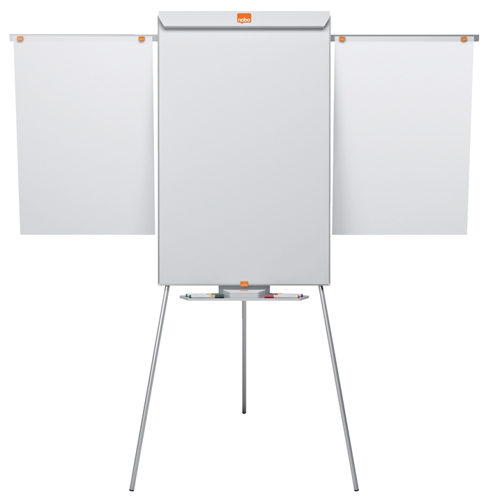 Nobo Flipover Classic with 3 legs + arm, enamel whiteboard