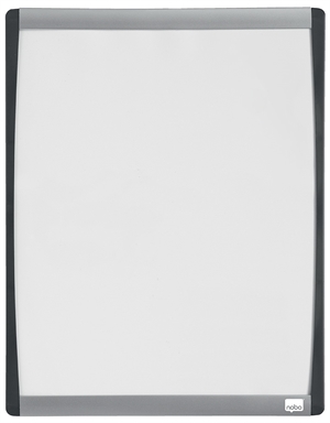 Nobo WB board with curved white frame 33.5x28cm