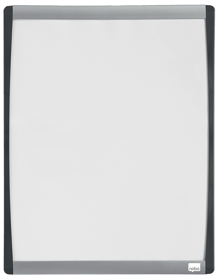 Nobo WB board with curved white frame 33.5x28cm
