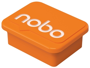 Nobo Magnets for Whiteboard orange (4)