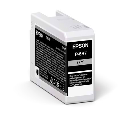 Epson Gray 25 ml ink cartridge T46S7 - Epson SureColor P700