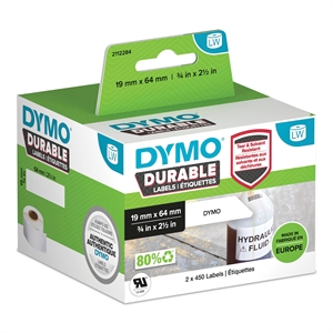 Dymo LabelWriter Durable barcode label 19 mm x 64 mm 2 rolls