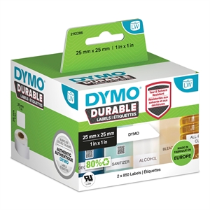 Dymo LabelWriter Durable square multi-purpose 25 mm x 25 mm stk.