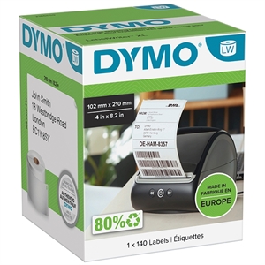 Dymo LabelWriter 102 mm x 210 mm DHL Labels 1 Roll of 140 Labels per pack.
