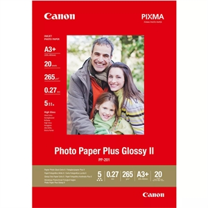 Canon PP-201 Photo Paper Plus II 265g/m² - A3+, 20 ark