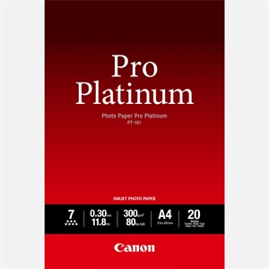 Canon Photo Paper Pro Platinum 300g/m² - A4, 20 ark