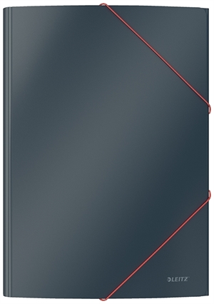Leitz 3-flap elastic folder Cosy cardboard A4 gray