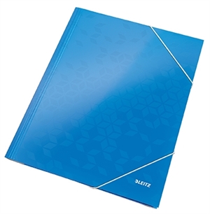 Leitz 3-flap elastic folder WOW A4 blue
