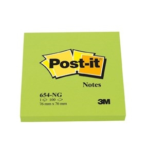 3M Post-it Notes 76 x 76 mm, neon green