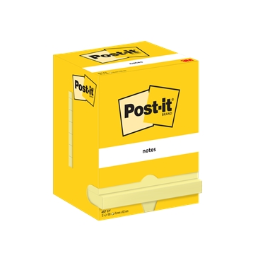 3M Post-it Notes 76 x 102 mm, yellow - 12 pack