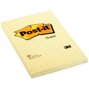 3M Post-it Notes 102 x 152 mm, square yellow - 6 pack