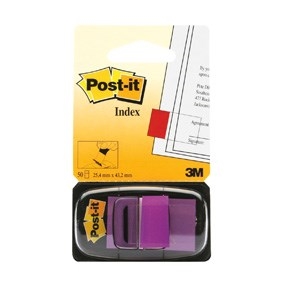 3M Post-it Index tabs 25.4 x 43.2 mm, purple