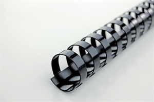 GBC CombBind binding spine 8mm A4 21 ring black (100)