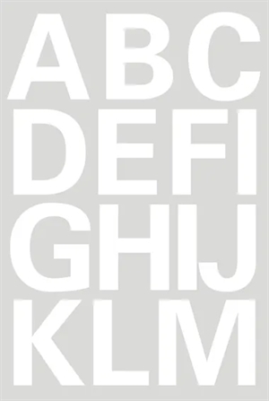 HERMA label letters A-Z 25 mm white each.