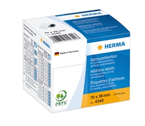 HERMA label on roll address 70 x 38 mm, 250 pcs.