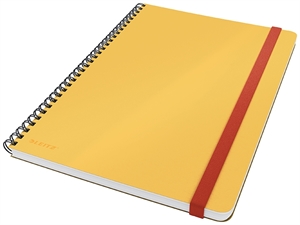 Leitz Note pad Cosy spiral L with 80 sheets 100g yellow