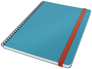 Leitz Notebook Cozy spiral L, 80 sheets 100g, blue.