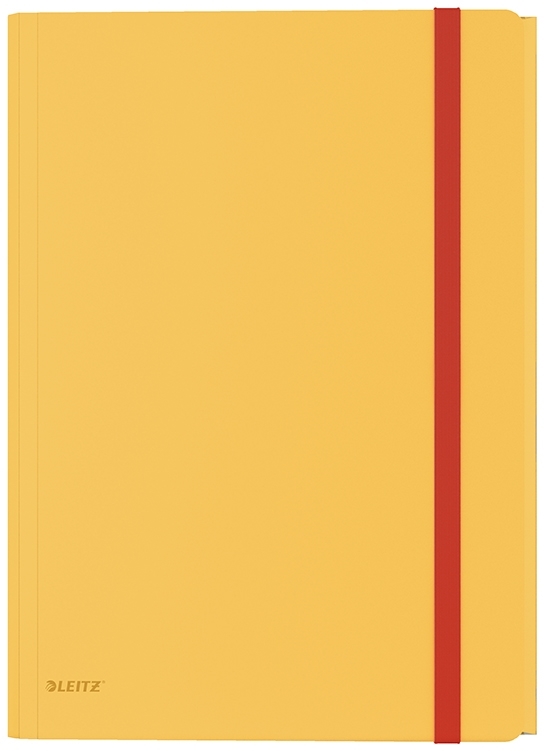 Leitz 3-flap elastic folder Cosy PP A4 yellow