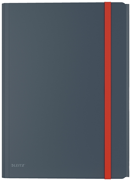 Leitz 3-flap elastic folder Cosy PP A4 gray