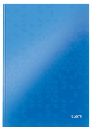 Leitz Notebook WOW with hard cover A4 lined 80 sheets 90g blue