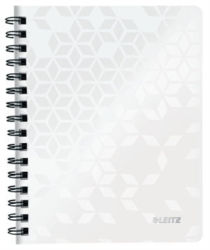 Leitz Wow PP Notebook A5 with hole lining 80 sheets white