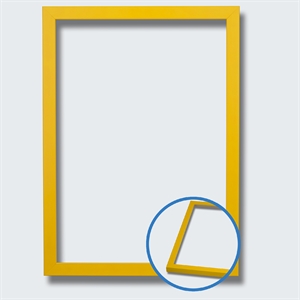 Colorful yellow photo and poster frame