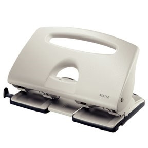 Leitz Hole Punch 5132 4-hole for 40 sheets gray