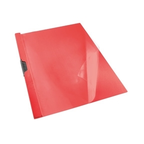 Esselte Vivida PP A4 red clip folder