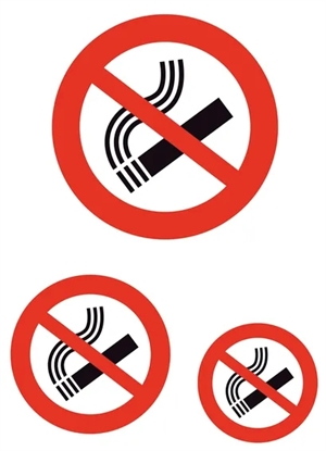 HERMA label "No smoking" smoking ban etc., 3 pcs.
