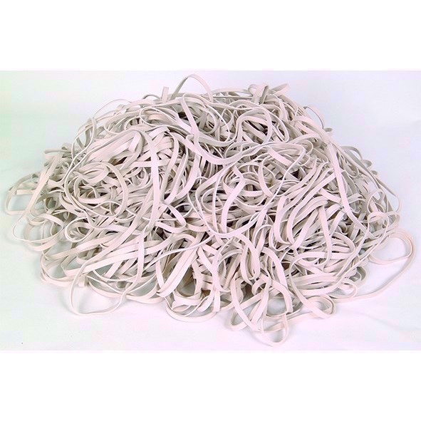 Siam Rubber Band 160x5.0mm white (500g)