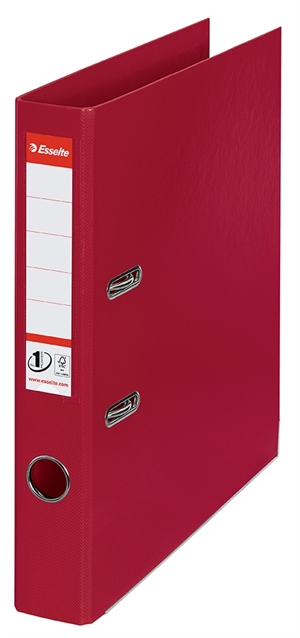 Esselte Lever Arch File No1 Power PP A4 50mm burgundy color