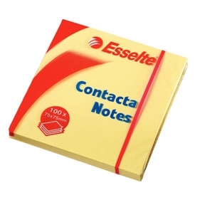 Esselte Contacta Notes 75 x 75 mm, yellow