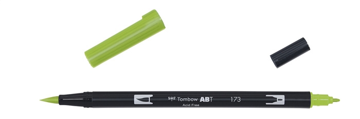 Tombow Marker ABT Dual Brush 173 willow green.