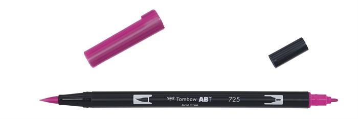 Tombow Marker ABT Dual Brush 725 rhodamine red