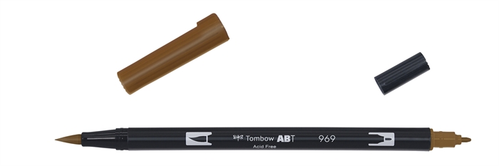 Tombow Marker ABT Dual Brush 969 chocolate