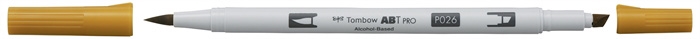 Tombow Marker alcohol ABT PRO Dual Brush 026 yellow gold