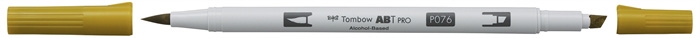 Tombow Marker alcohol ABT PRO Dual Brush 076 green ochre