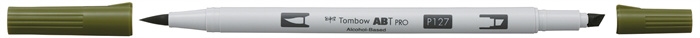 Tombow Marker alcohol ABT PRO Dual Brush 127 artichoke
