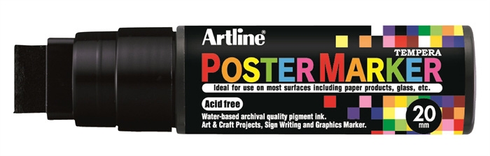 Artline Poster Marker 20 black