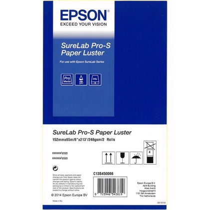 Epson SureLab Pro-S Paper Luster BP 6"x65m 2 rolls