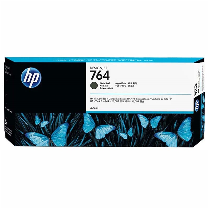 HP 764 matte black cartridge, 300 ml