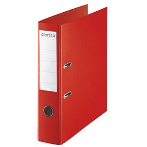 Esselte lever arch file with metal spine PP A4 75mm red