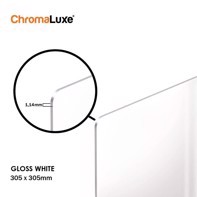 ChromaLuxe Metal Photo Panels  Gloss White Aluminium 305 x 305 x 1,14 mm 