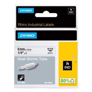 Tape Rhino 6mm x 1.5m shrink tube bl/whi